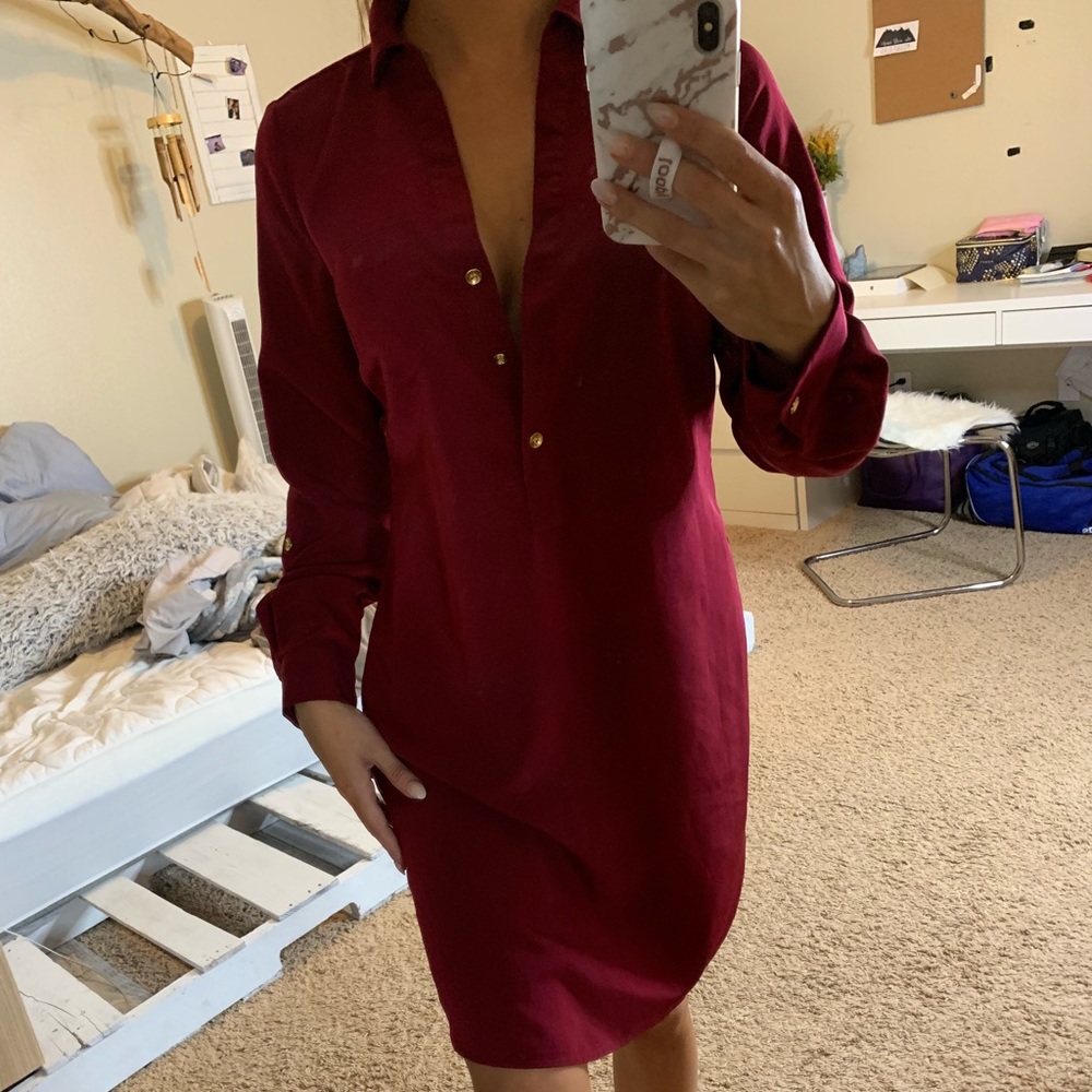 Maroon Dress